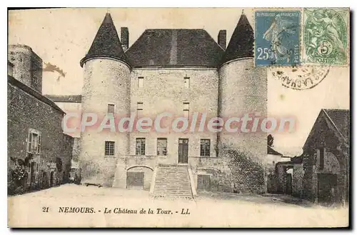 Ansichtskarte AK Nemours le chateau de la tour