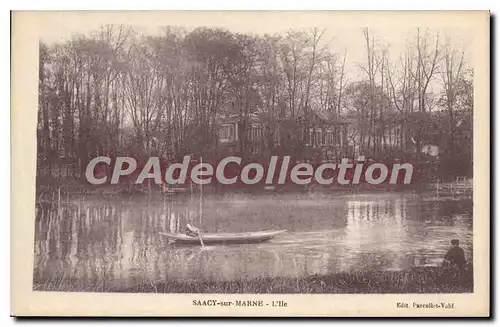 Cartes postales Saacy sur Marne l'Ile barque