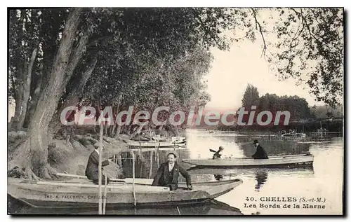 Cartes postales Chelles S et M les Nords de la Marne barques