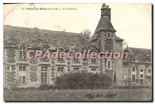 Cartes postales Fleury en Biere S et M le chateau