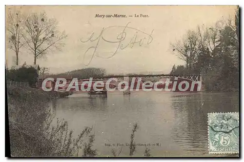 Cartes postales Mary sur Marne le pont