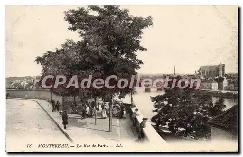 Cartes postales Montereau La rue de Paris