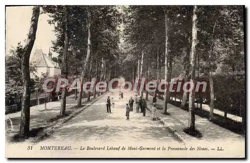 Ansichtskarte AK Montereau Le Boulevard Leboeuf de Mont Germont et la Promenade des Noues