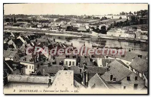 Cartes postales Montereau Panorama sur Surville