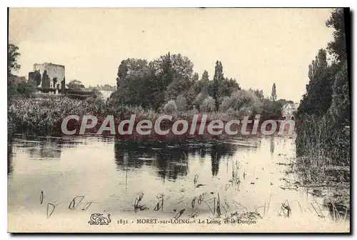 Cartes postales Moret sur Loing Le loing et le Donjon