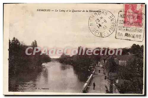 Cartes postales Nemours Le loing et le Quartier de la H�ronnerie