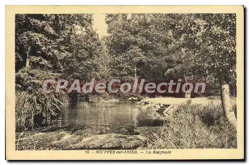 Cartes postales Souppes sur Loing  la baignade