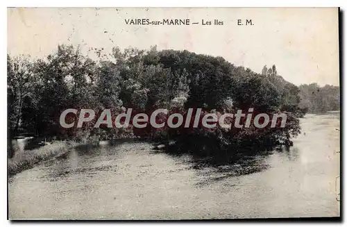 Ansichtskarte AK Vaires sur Marne Les Iles