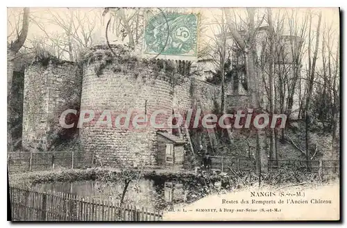 Cartes postales Nangis S et M Restes des remparts de l'Ancien Chateau