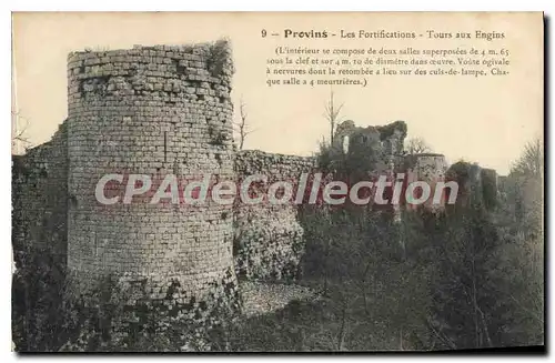 Cartes postales Provins Les Fortifications Tour aux Engins