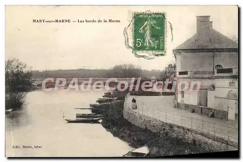 Cartes postales Mary sur Marne Les Bords de la Marne