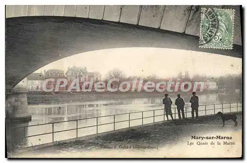 Cartes postales Mary sur Marne Les Quais de la Marne