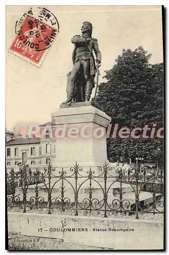 Cartes postales Coulommiers Statue Beaurepaire