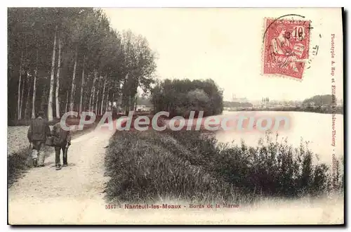 Cartes postales Nanteuil les Meaux Bords de la Marne promeneurs