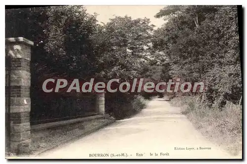 Cartes postales Bourron S et M Entr�e de la Foret