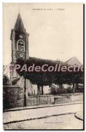 Cartes postales Bourron S et M L'Eglise