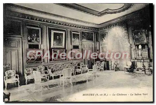 Cartes postales Montry S et M Le Chateau Le Salon Vert