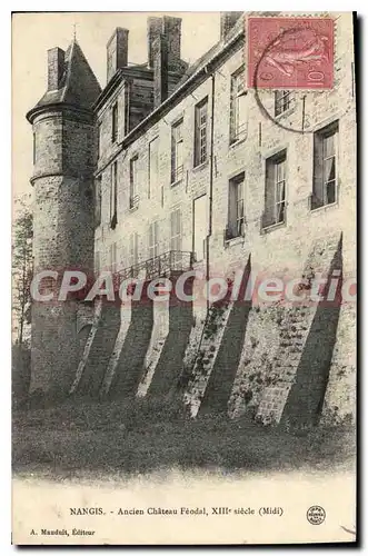 Ansichtskarte AK Nangis Ancien Chateau Feodal XIII siecle Midi