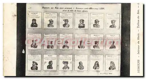 Cartes postales Nemours Interieur du Musee Tableau des Rois