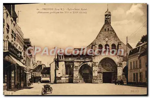 Cartes postales Provins S et M Eglise Saint Ayoul Monument gothique des XII et XIII siecle