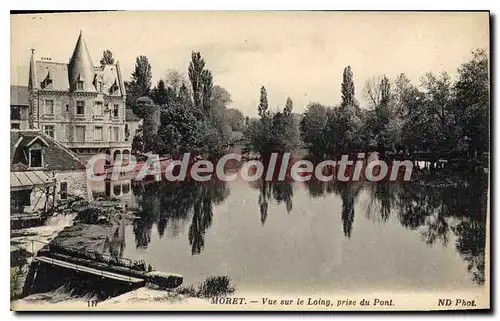 Cartes postales Moret Vue sur le loing prise du pont