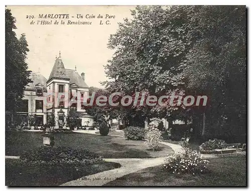 Cartes postales Marlotte Un coin du Parc de l'Hotel de la Renaissance