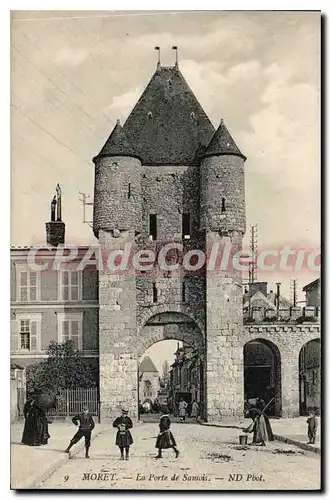 Cartes postales Moret La Porte de Samois enfants jeux