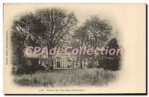 Cartes postales M Chateau des Vives Eaux et le Parterre