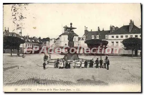 Cartes postales Melun Fontaine de la Place Saint Jean