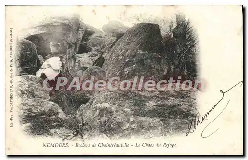 Cartes postales Nemours Rochers de Chaintreauville Le Chaos du Refuge