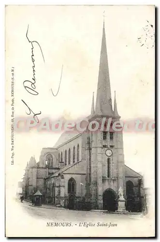 Cartes postales Nemours l'Eglise Saint Jean