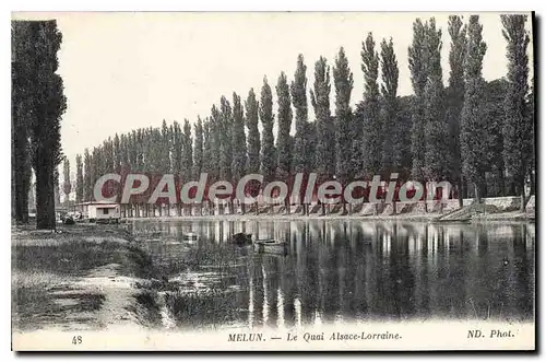 Cartes postales Melun Le Quai Alsace Lorraine