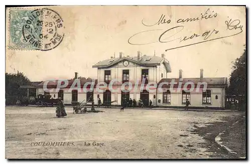 Cartes postales Coulommiers La Gare scenes anim�es