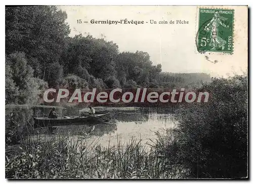 Cartes postales Germigny l'Eveque Un coin de Peche