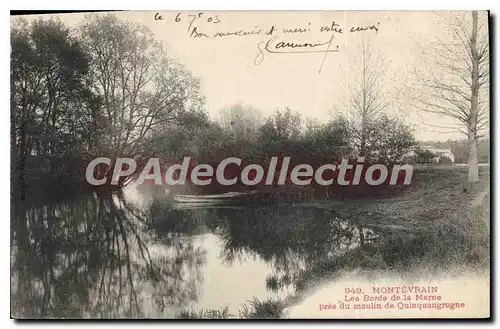 Cartes postales Montevrain Les Bords de la Marne pres du moulin de Quinquangrogne