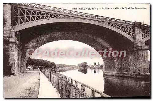 Cartes postales Melun S et M Le Pont de Mee et le Quai des Fourneaux