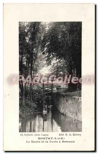 Cartes postales Montry S et M Le Morin et la Porte a Bateaux