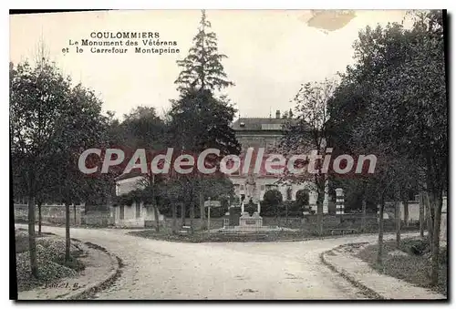 Ansichtskarte AK Coulommiers Le Monument des Veterans et le Carrefour Montapeine