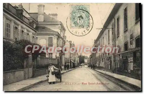 Cartes postales Melun Rue Saint Ambroise