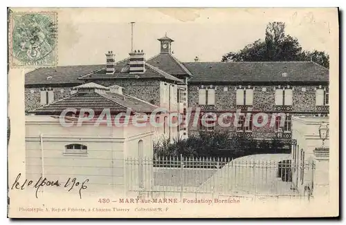 Cartes postales Mary sur Marne Fondation Borniche