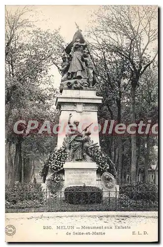 Cartes postales Melun Monument aux Enfants de Seine et Marne