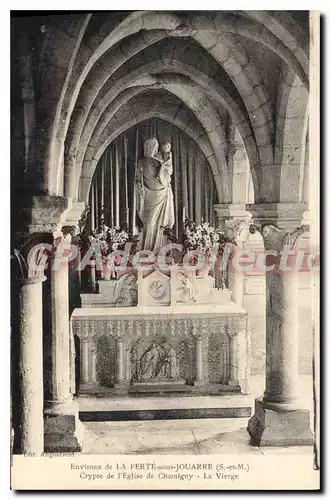 Ansichtskarte AK Environs de La Ferte sous Jouarre S et M Crypte de l'Eglise de Chamigny La Vierge