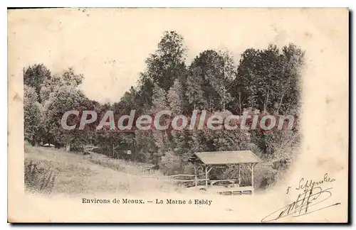 Cartes postales Environs de meaux La Marne a Esbly