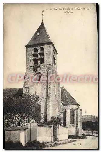 Cartes postales  St Jean les Deux Jumeaux (S et M) L'Eglise