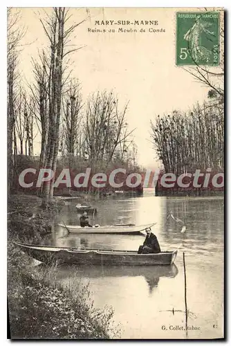 Cartes postales Mary sur Marne Ruines du Moulin de Conde