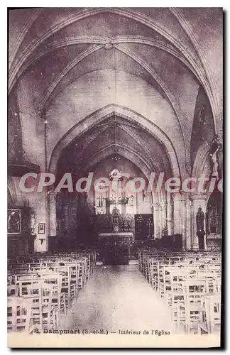 Ansichtskarte AK Dampmart (S et M) Interieur de l'Eglise