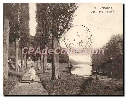 Cartes postales Nemours Quai des Fosses