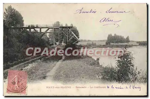 Cartes postales Mary sur Marne Estacade Le Coniluent