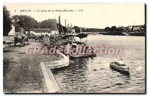 Cartes postales Melun Le Quai de la Reine Blanche