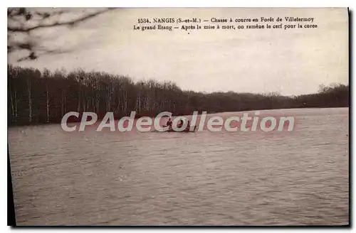 Cartes postales Nangis (S et M) Chasse a courre en Foret de Villefermoy Le Grand Etang